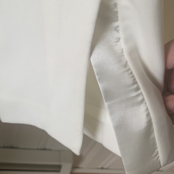White House Black Market Ivory Lined Dress Pants Size 12 - Picture 7 of 11